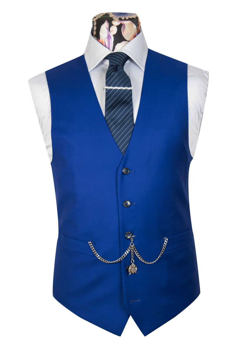 Mens royal deals blue vest