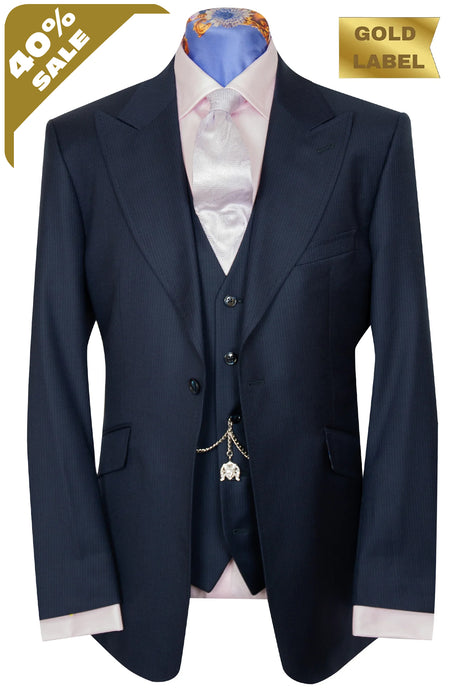 The Canary Dark Blue Stripe Suit