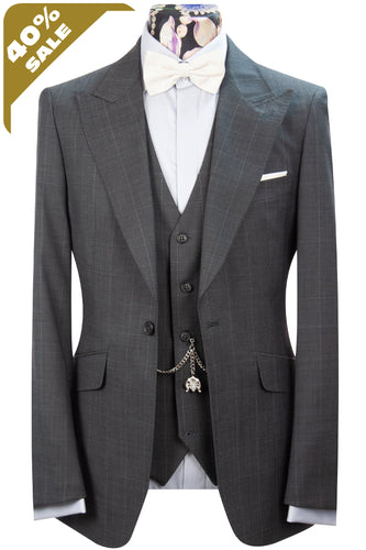 The Rowling Grey Windowpane Suit