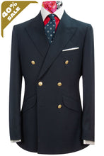 The Ballard Double Breasted Navy Blazer