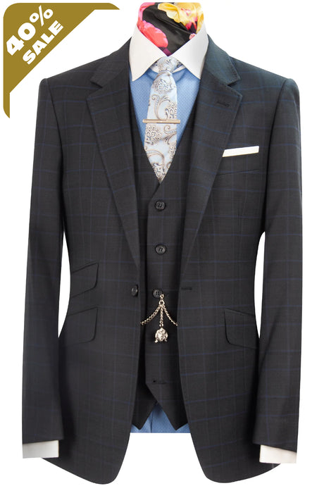 The Orwell Navy Check Suit