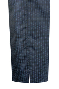 The Williamson Navy Rectangle Pattern Suit