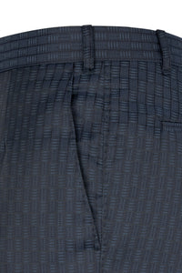 The Williamson Navy Rectangle Pattern Suit