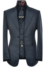 The Williamson Navy Rectangle Pattern Suit