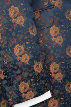 The Netherwood Navy Floral Paisley Suit