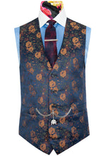 The Netherwood Navy Floral Paisley Suit