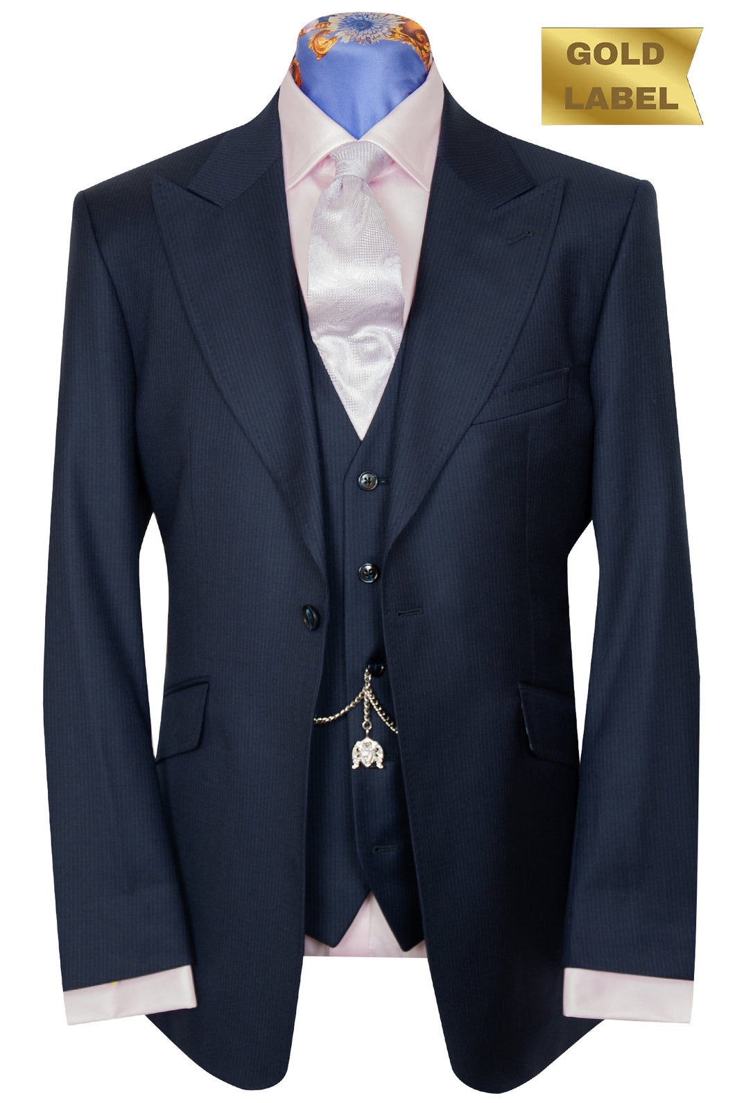 The Canary Dark Blue Stripe Suit