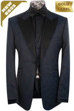 The Waverley Navy Camo Pattern Dinner Suit