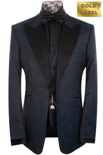 The Waverley Navy Camo Pattern Dinner Suit