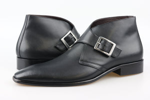 Black Single Monk Strap Preston Boot