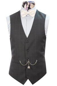 The Rowling Grey Windowpane Suit